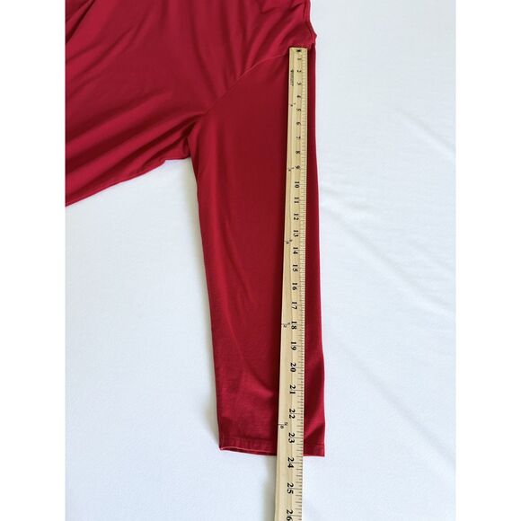 Pure Jill Red Stretch Cotton Crew Neck Long Sleeve Tee 3X Plus Size Casual Core - Picture 6 of 6